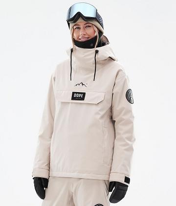 Beige Women's Dope Blizzard W Snowboard Jackets | AUJJ3454