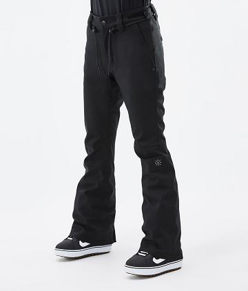 Black / Grey Women's Dope Tigress W Snowboard Pants | AUEX3293