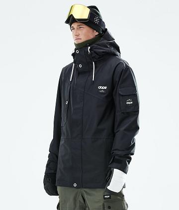 Black Men's Dope Adept 2021 Snowboard Jackets | AUQZ2727