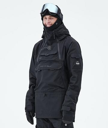 Black Men's Dope Akin 2021 Snowboard Jackets | AUUT2747