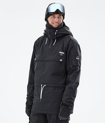 Black Men's Dope Annok Ski Jackets | AUYU2890