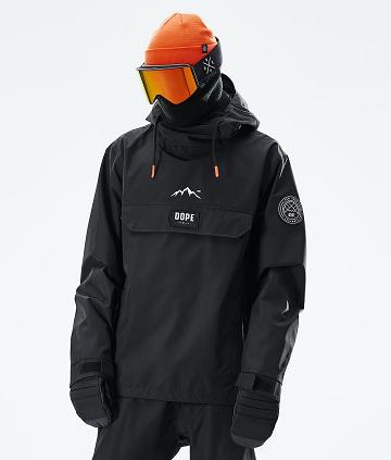 Black Men's Dope Blizzard 2021 Snowboard Jackets | AUTV2776