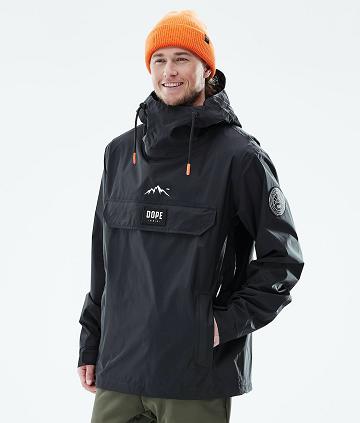 Black Men's Dope Blizzard Light Outdoor Jackets | AULH2690