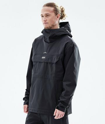 Black Men's Dope Downpour Outdoor Jackets | AUFM2696