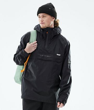 Black Men's Dope Hiker Light Outdoor Jackets | AUOR2701