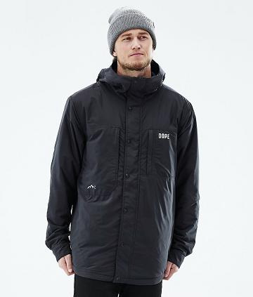 Black Men's Dope Insulated Outdoor Jackets | AUYU2704