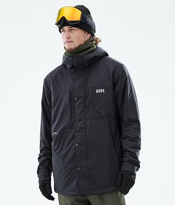 Black Men's Dope Insulated Snowboard Jackets | AUYU2793