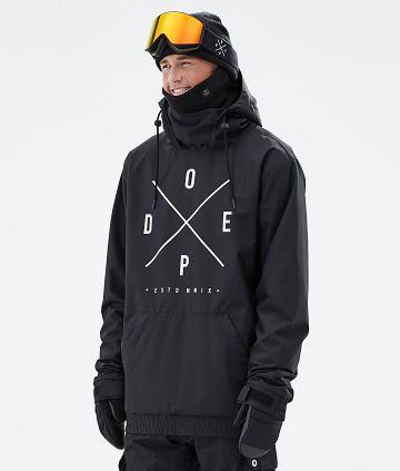 Black Men's Dope Migoo 2X-Up Snowboard Jackets | AULH2806