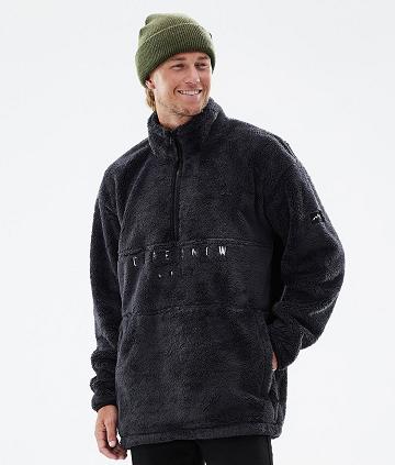 Black Men's Dope Pile Fleece | AUAP3054