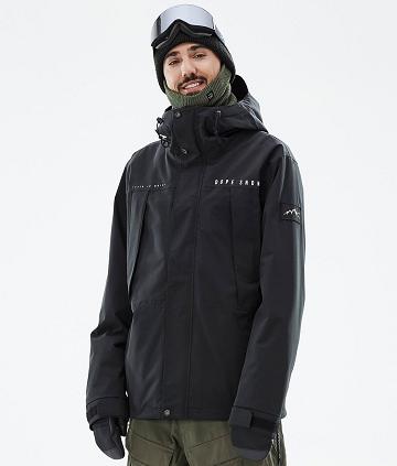 Black Men's Dope Ranger Ski Jackets | AUNB2942