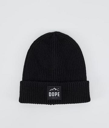 Black Men's Dope Ribbed Paradise Beanie | AUYU3201