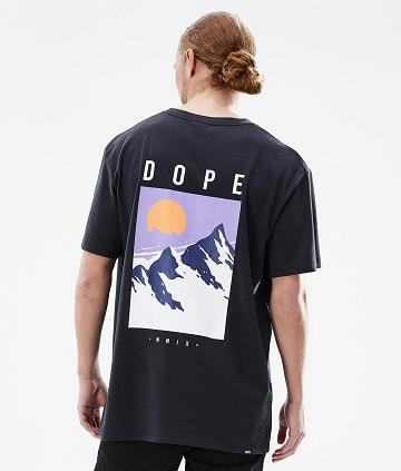 Black Men's Dope Standard Peak T Shirts | AURW2990