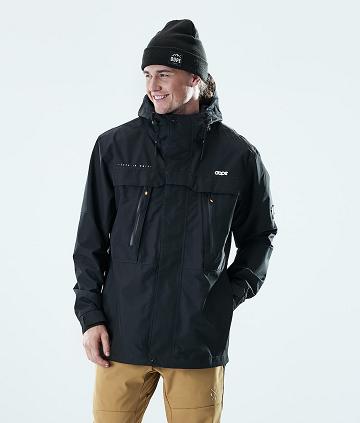 Black Men's Dope Trekker Outdoor Jackets | AUHK2712