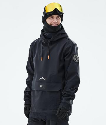 Black Men's Dope Wylie Patch Ski Jackets | AUAP2956