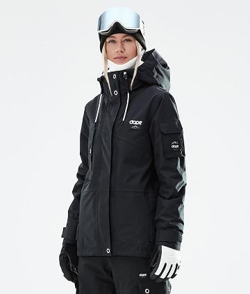 Black Women's Dope Adept W 2021 Snowboard Jackets | AUXF3398