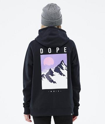 Black Women's Dope Common W Peak Hoodie | AUWY3834