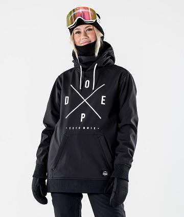 Black Women's Dope Yeti W 10k Snowboard Jackets | AUWY3522