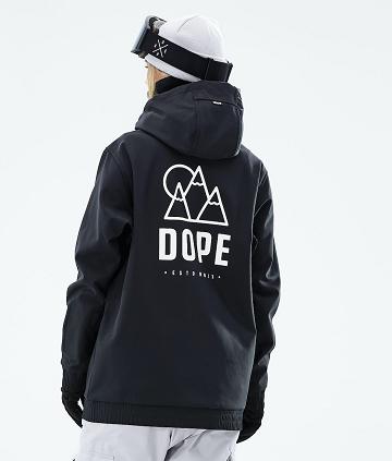 Black Women's Dope Yeti W 2021 Rise Snowboard Jackets | AUPQ3532