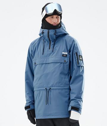 Blue / Grey Men's Dope Annok Ski Jackets | AUTV2891