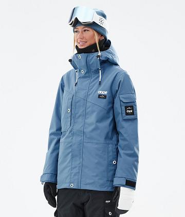 Blue / Grey Women's Dope Adept W Snowboard Jackets | AUAP3382