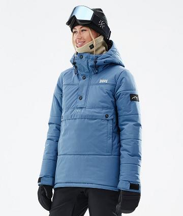 Blue / Grey Women's Dope Puffer W Ski Jackets | AUIS3672