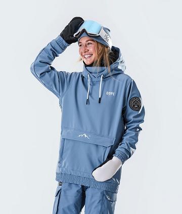 Blue / Grey Women's Dope Wylie W 10k Capital Ski Jackets | AUEX3677