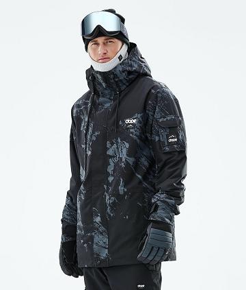 Blue Men's Dope Adept 2021 Paint Snowboard Jackets | AUNB2729