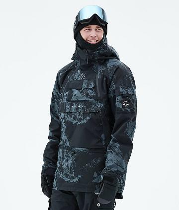 Blue Men's Dope Akin 2021 Paint Snowboard Jackets | AUTV2749