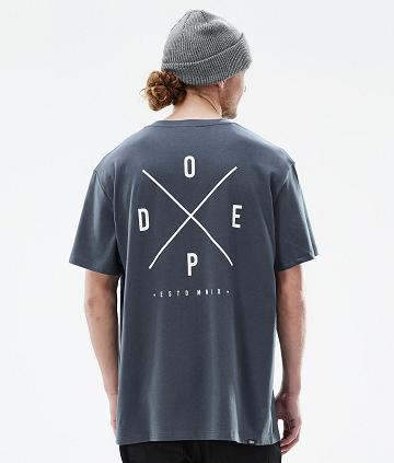 Blue Men's Dope Standard 2X-Up T Shirts | AUUT2987