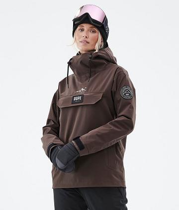 Brown Women's Dope Blizzard W Ski Jackets | AUSO3616