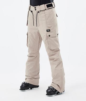 Brown Women's Dope Iconic W Ski Pants | AUDN3336