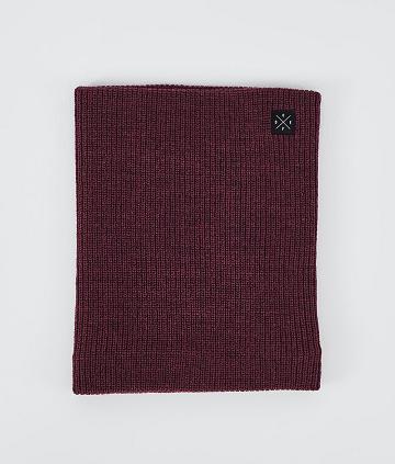 Burgundy Men's Dope 2X-UP Knitted Faded Face Masks | AUGL3139