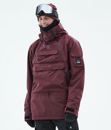 Burgundy Men's Dope Akin 2019 Snowboard Jackets | AUAP2743