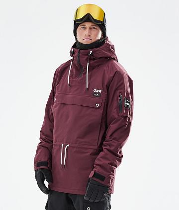 Burgundy Men's Dope Annok 2021 Ski Jackets | AUWY2894