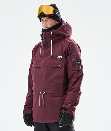 Burgundy Men's Dope Annok 2021 Snowboard Jackets | AUCE2758