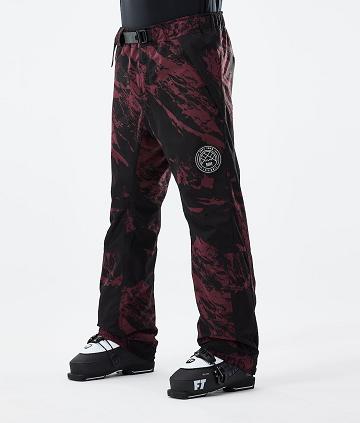 Burgundy Men's Dope Blizzard 2021 Paint Ski Pants | AUUT2632