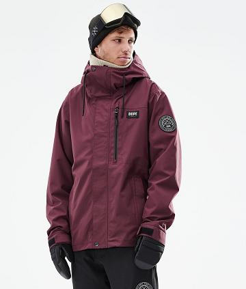 Burgundy Men's Dope Blizzard Full Zip 2021 Snowboard Jackets | AUQZ2780