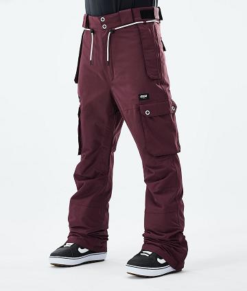 Burgundy Men's Dope Iconic 2021 Snowboard Pants | AUVD2589