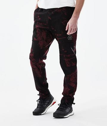 Burgundy Men's Dope Nomad Paint Outdoor Pants | AUEX2680