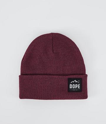 Burgundy Men's Dope Paradise Beanie | AUVD3183