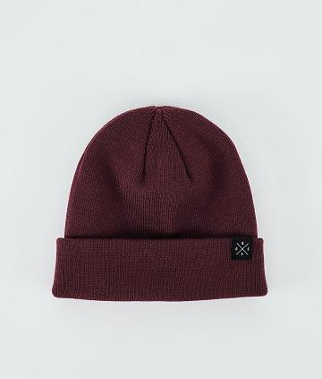 Burgundy Men's Dope Solitude Beanie | AUDN3212