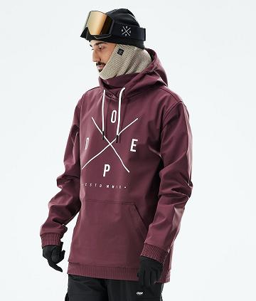 Burgundy Men's Dope Yeti 2021 2X-Up Snowboard Jackets | AUHK2835