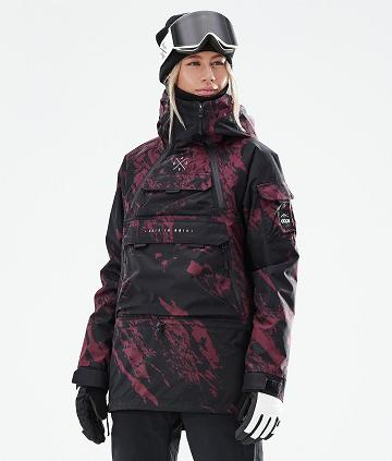 Burgundy Women's Dope Akin W 2021 Paint Ski Jackets | AUSO3589