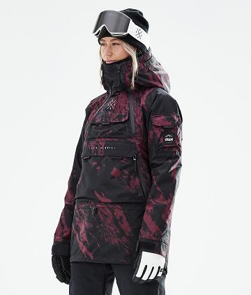 Burgundy Women's Dope Akin W 2021 Paint Snowboard Jackets | AUWY3418