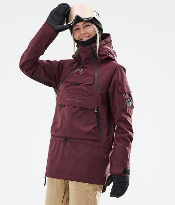 Burgundy Women's Dope Akin W 2021 Ski Jackets | AUFM3587