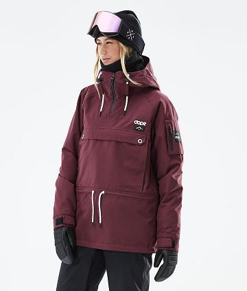 Burgundy Women's Dope Annok W 2021 Ski Jackets | AUBC3603