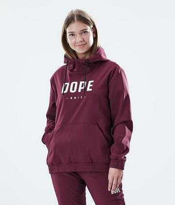 Burgundy Women's Dope Flight W Hoodie | AUDN3841