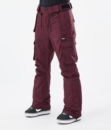 Burgundy Women's Dope Iconic W Don Snowboard Pants | AUAP3285