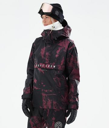 Burgundy Women's Dope Legacy W 2021 Paint Ski Jackets | AUDN3667