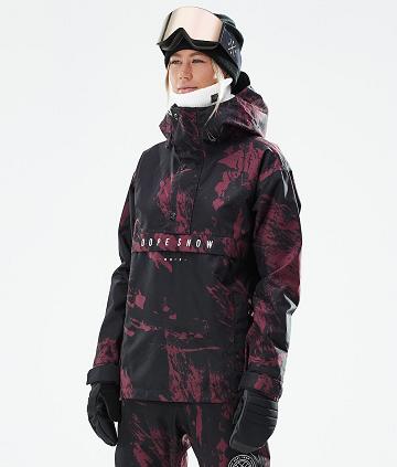 Burgundy Women's Dope Legacy W 2021 Paint Snowboard Jackets | AUMA3497